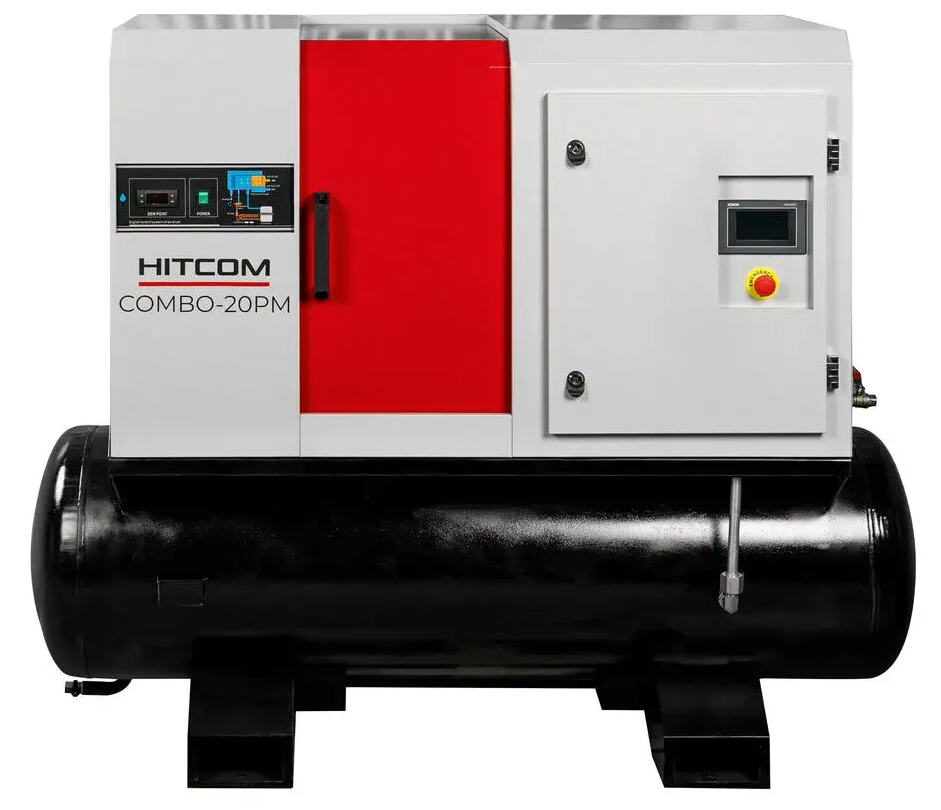 Компрессор винтовой HITCOM COMBO-20PM, моноблок 3 в 1, 15 кВт, 15 бар, 1200 л/мин