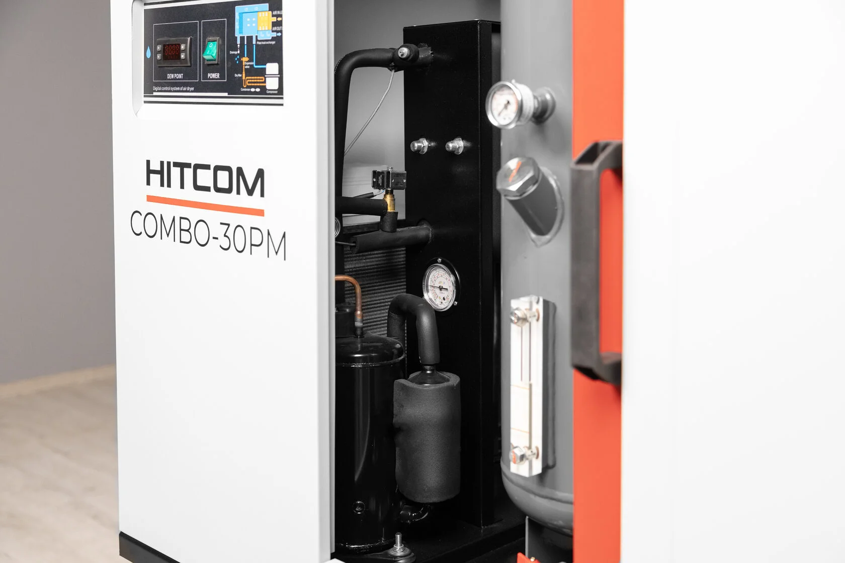 Компрессор винтовой HITCOM COMBO-30PM, моноблок 3 в 1, 22 кВт, 15 бар, 2000 л/мин