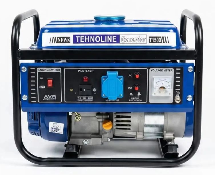 Генератор Tehnoline T1500 (1/1,2 кВт ручной.старт, алюм обмотка)