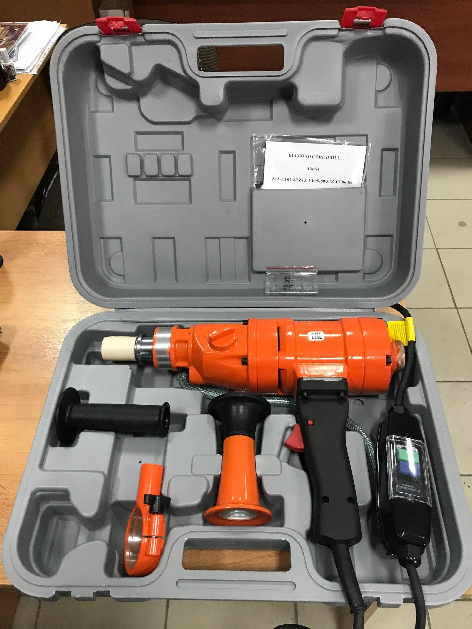 Дрель алмазного бурения бетона Diamaster PRO CF 02-80, 1.5кВт
