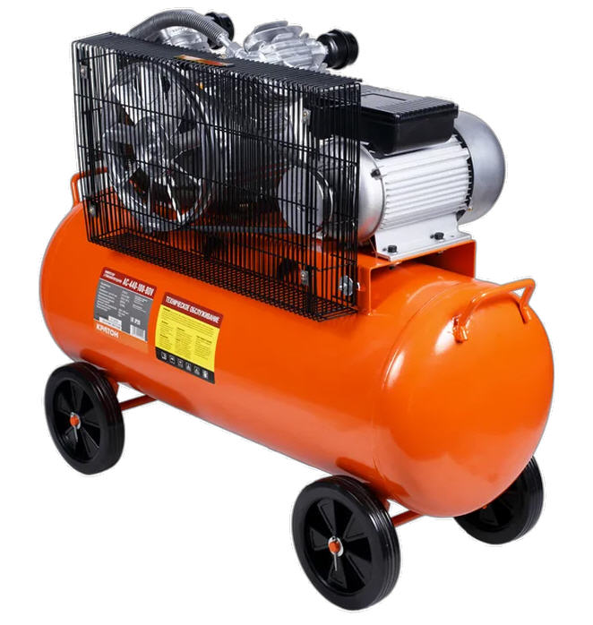 Компрессор ременной Кратон AC-440-100-BDV, 2,2 кВт, 100 л., 220В, 2 поршня