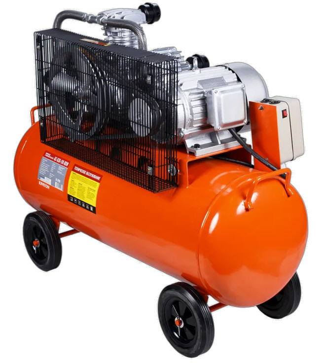 Компрессор ременной Кратон AC-630-110-BDW, 3 кВт, 110 л., 380В, 3 поршня