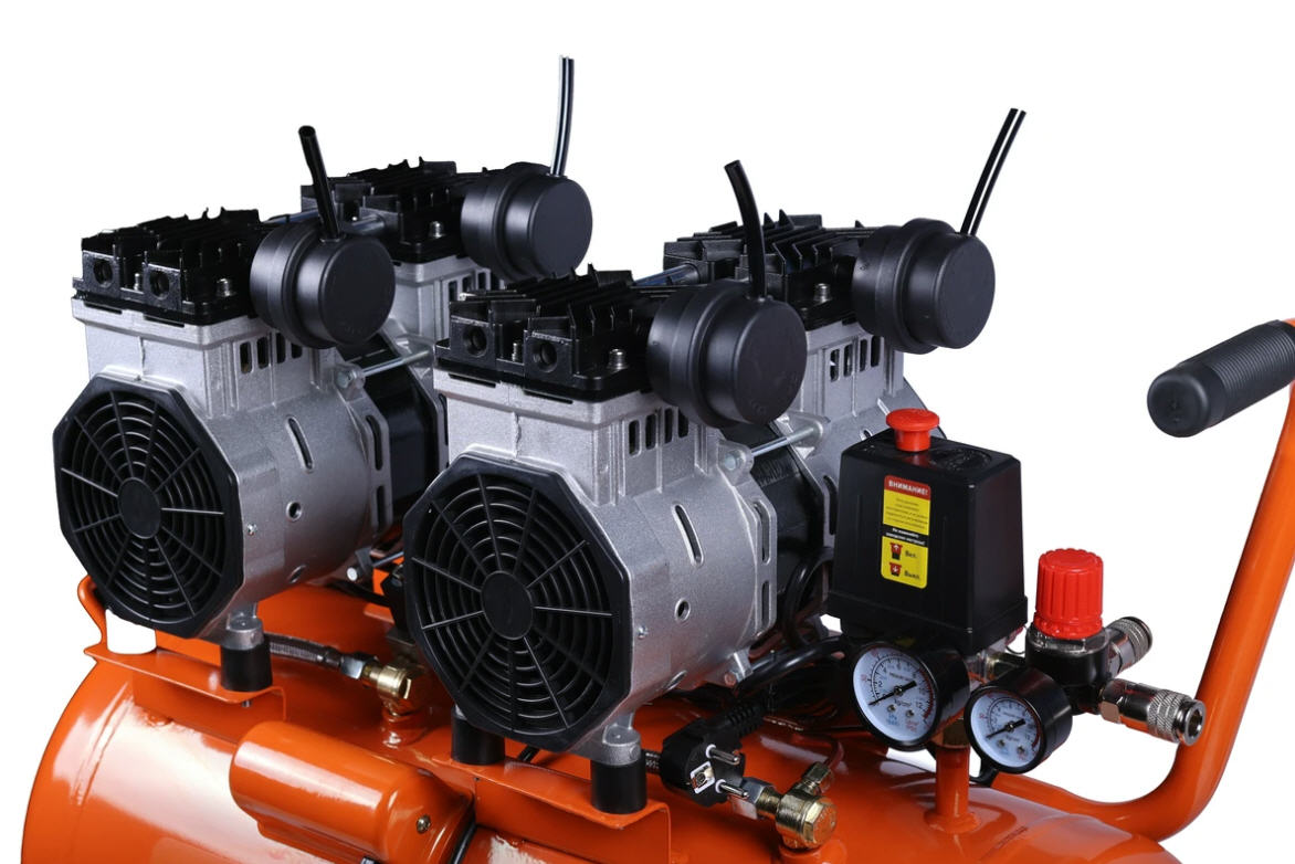 Компрессор безмасляный Кратон AC-420-50-OFHS, 2.5 кВт, 10 бар, 220В, 4 поршня