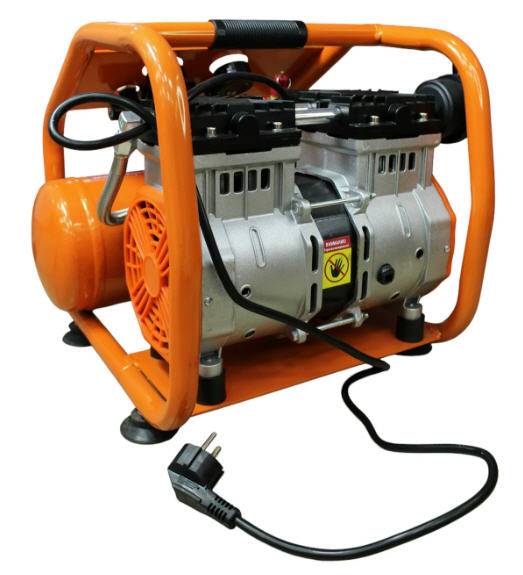Компрессор безмасляный Кратон AC-210-8-OFHS-сomfort, 1100 Вт, 8 бар, 220В, 2 поршень