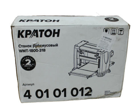 Рейсмусовый станок Кратон WMT-1800-318, 1.5 кВт, 220В, 2 ножа