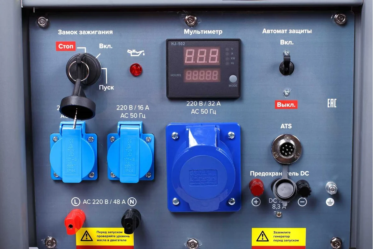 Генератор бензиновый Кратон GG-11000-E-ATS, 10.5кВт, электростартер, колеса