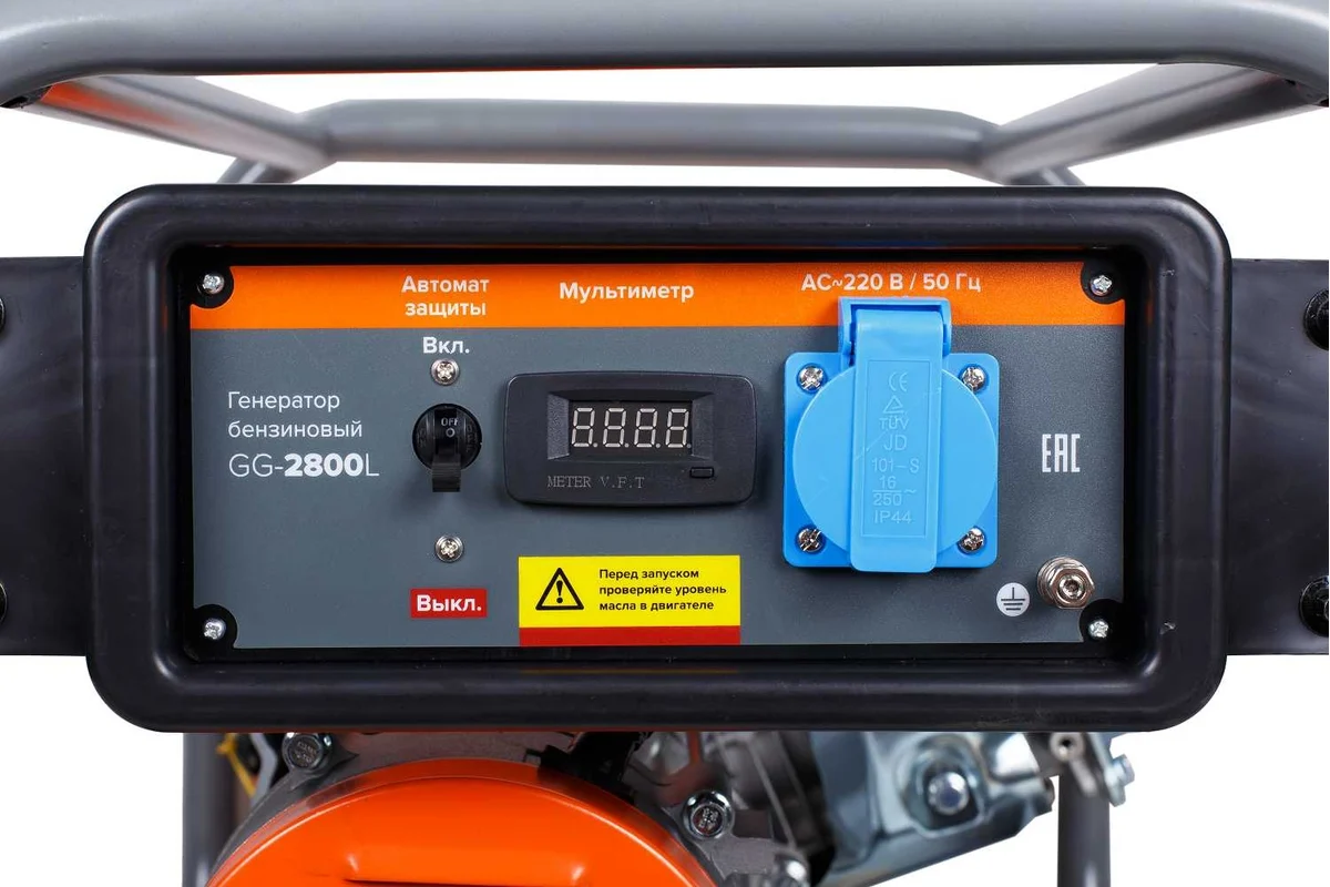 Генератор бензиновый Кратон GG-2800L, 2.6 кВт ручной старт
