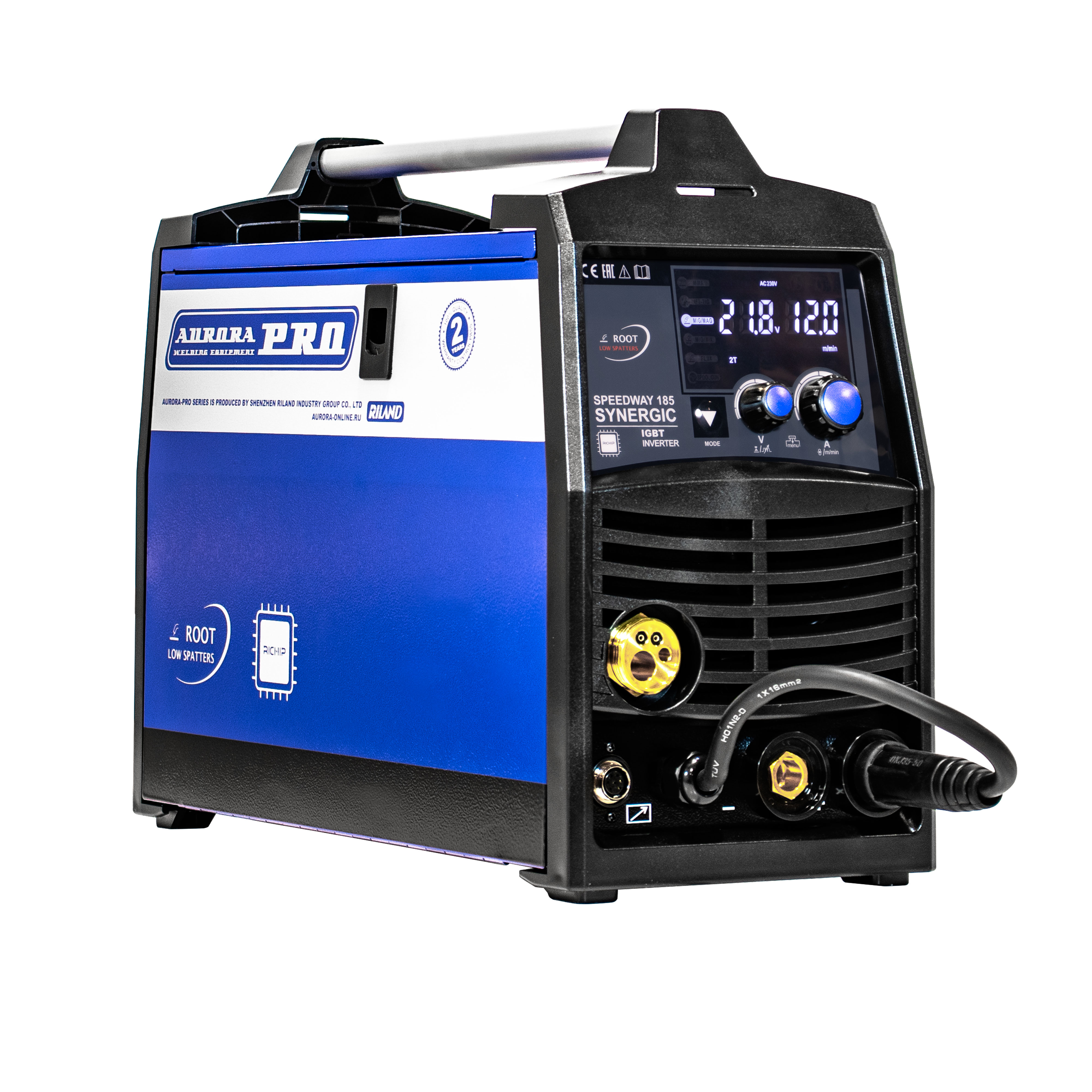 Сварочный полуавтомат AuroraPRO SPEEDWAY 185 SYNERGIC (MIG/MAG+MMA+TIG lift)