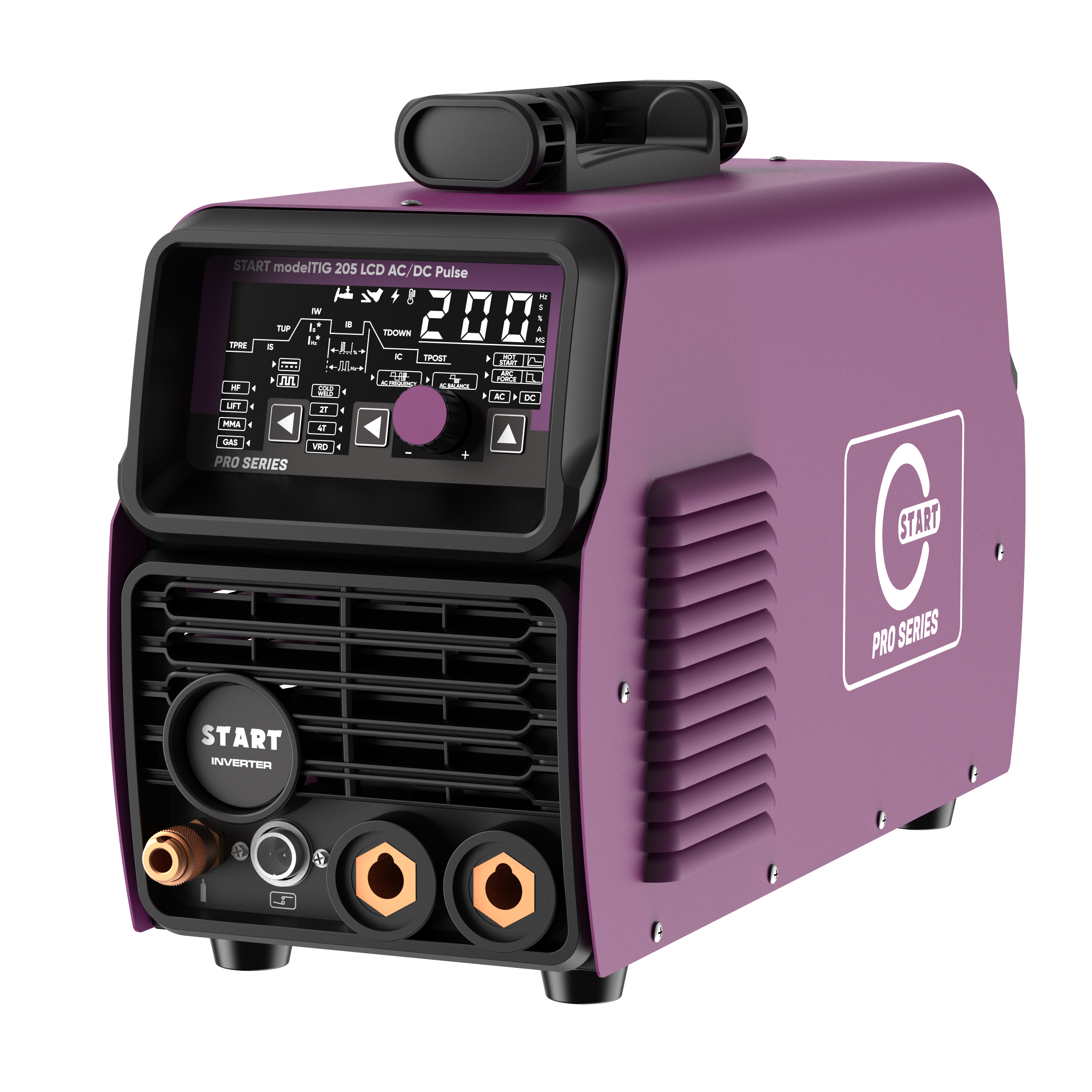 START modelTIG 205 LCD AC/DC TIG PULSE Установка аргонодуговой сварки 3W205APL