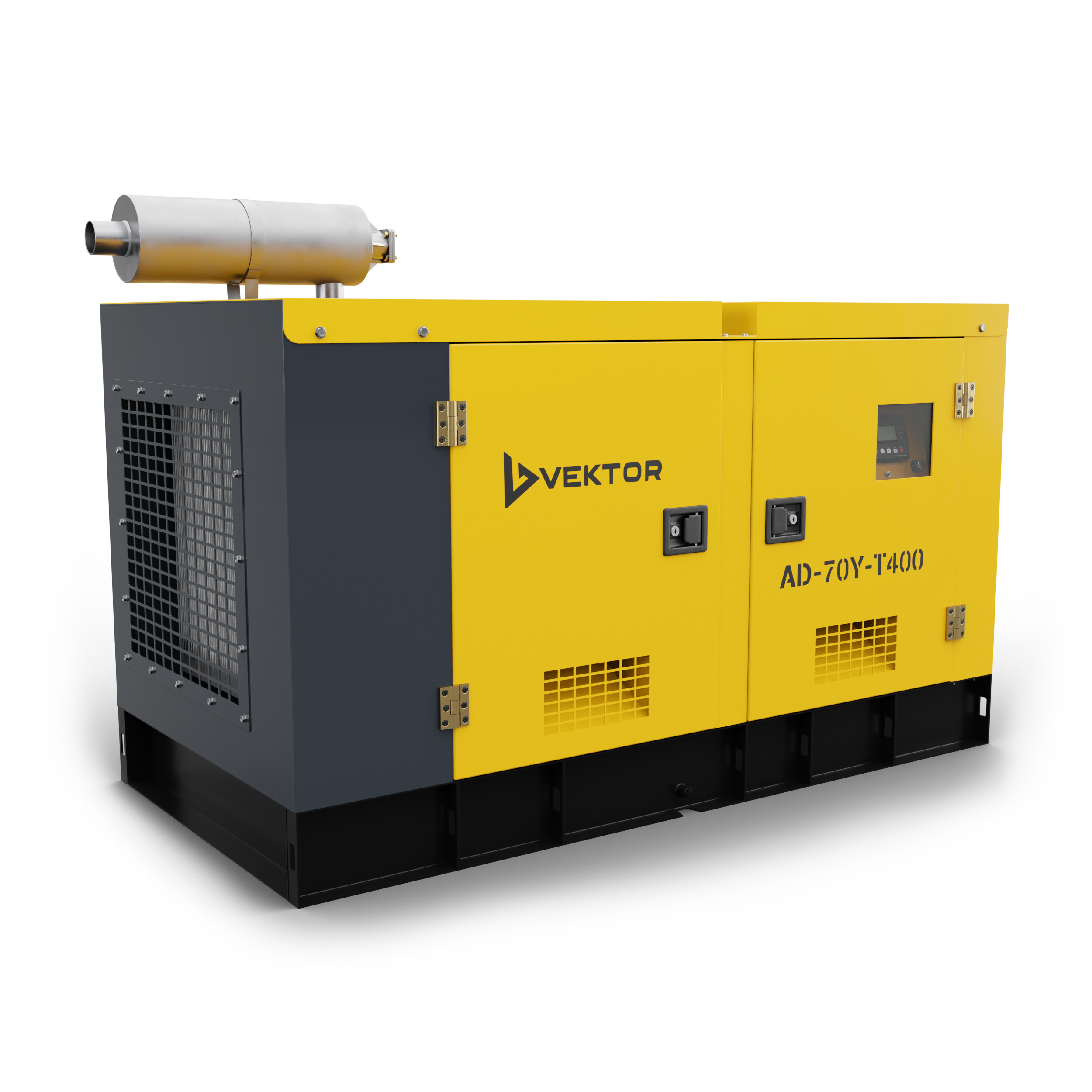 Дизельный генератор Vektor AD-70Y-T400 в шумозащитном кожухе