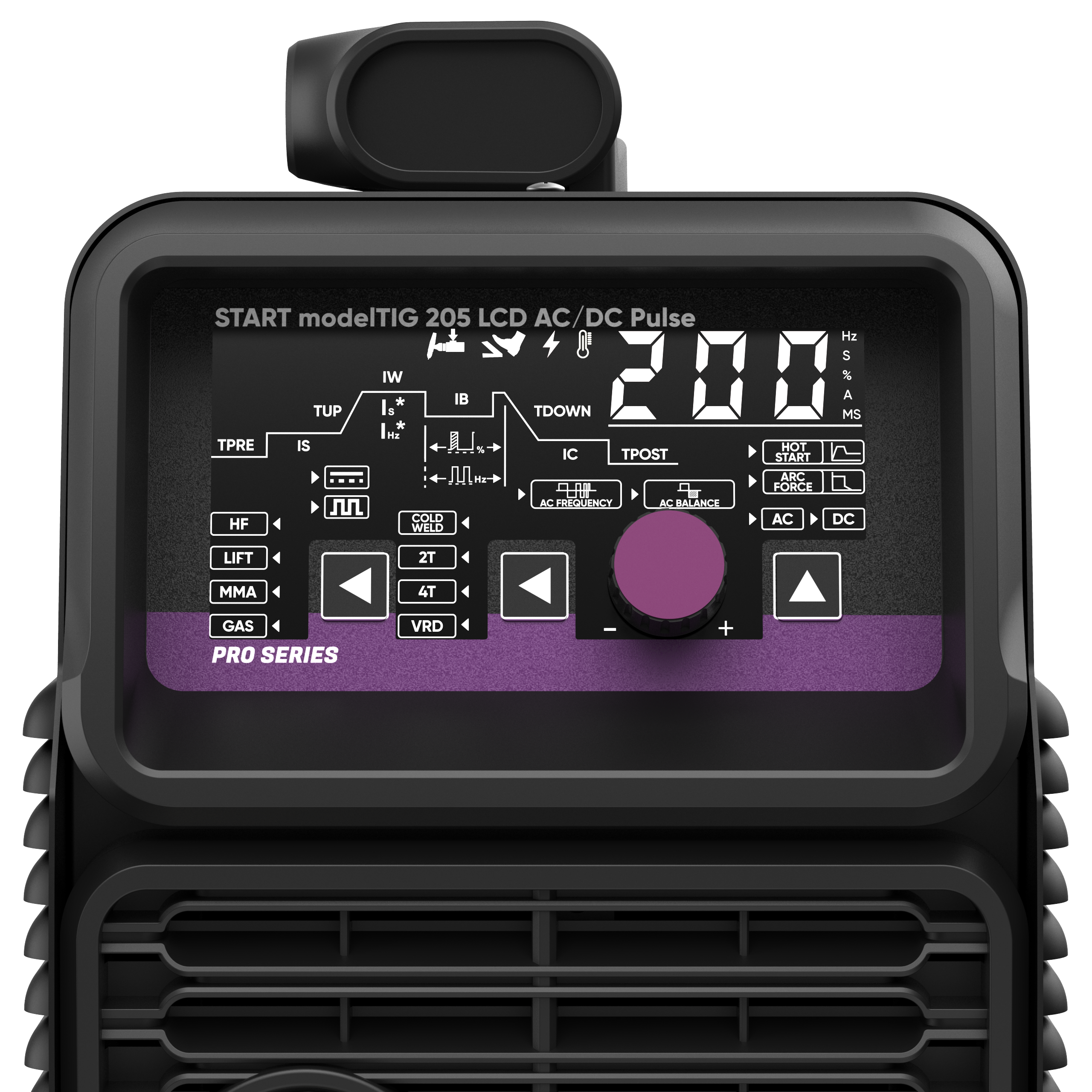 START modelTIG 205 LCD AC/DC TIG PULSE Установка аргонодуговой сварки 3W205APL