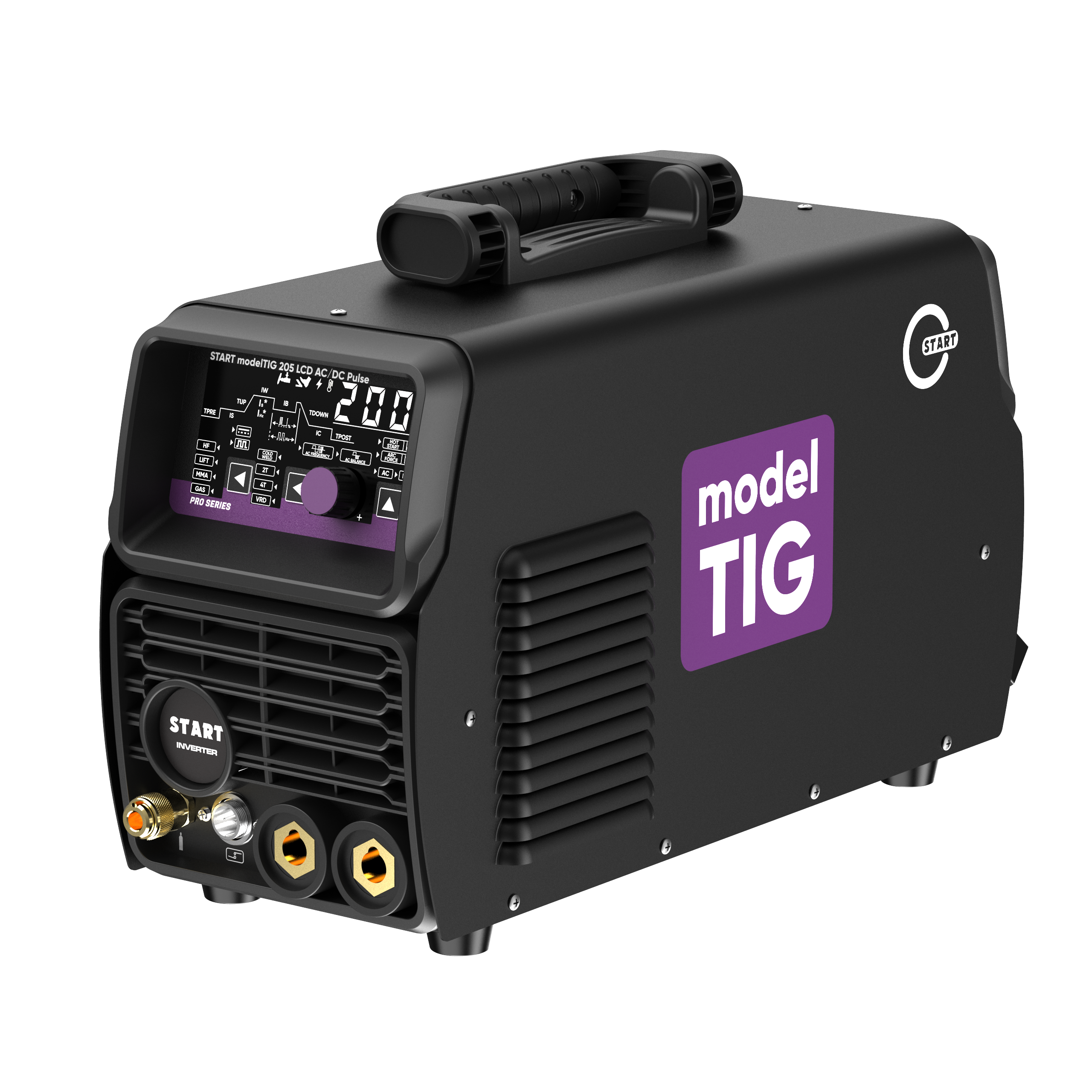 START modelTIG 205 LCD AC/DC TIG PULSE Установка аргонодуговой сварки 3W205APL