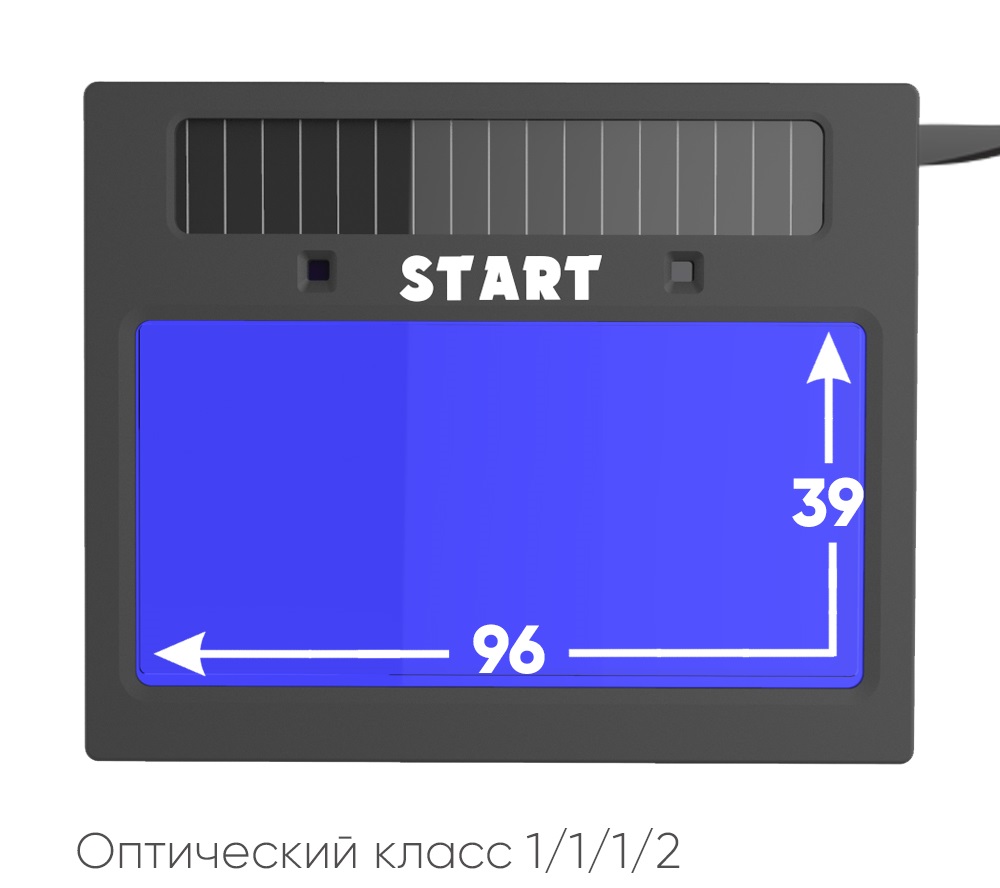 START MASTER АСФ 605 Маска сварщика хамелеон (Черный глянец) 51ST605