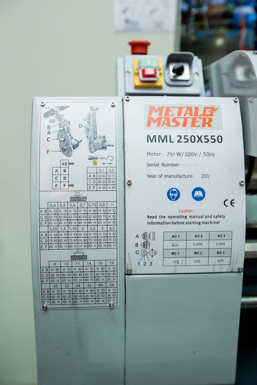 Настольный токарный станок MML 250x550 (2550)